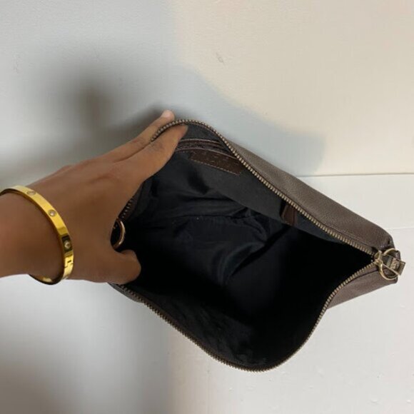 BCBG Paris Dark Brown Women's Clutch Crossbody Bag Medium - Picture 9 of 10